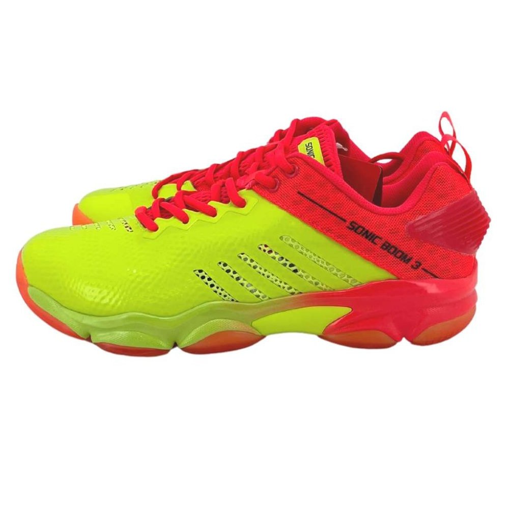 Li-Ning | Men's Sonic Boom 3 Badminton Shoes |  Yellow & Pink | Various Sizes - Picture 4 of 6